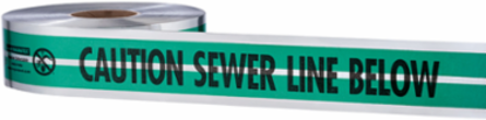 MAGNATEC Premium Detectable Sewer Line Tape 2 Inch x 1000 ft, 5 mil Thickness