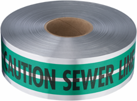MAGNATEC Premium Detectable Tape 3 Inch x 1000' Plastic/Foil, 5 mil Thickness