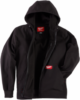 FREEFLEX™ Softshell Hooded Jacket - Black, Men’s Regular Fit, 2 Pockets