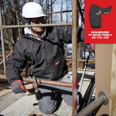 FREEFLEX™ Softshell Hooded Jacket - Black, Men’s Regular Fit, 2 Pockets