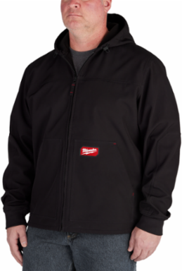 FREEFLEX™ Softshell Hooded Jacket - Black, Men’s Regular Fit, 2 Pockets