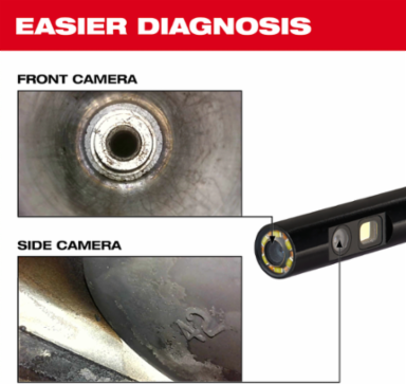 M12 Auto Technician Borescope, 5mm Camera, 3ft Cable, 4.3 Inch Screen