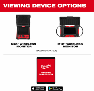 M12™ 85’ High Flex Compact Inspection Camera Kit