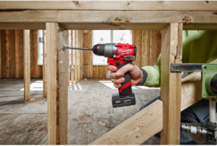 M12 FUEL 1/2 Inch Drill/Driver Kit, 400 in-lbs Torque, 1550 RPM, 2.5 lbs