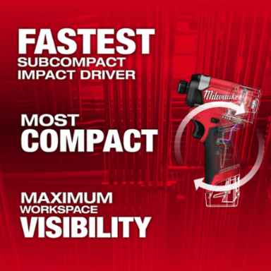 M12 FUELTM 1/4 Inch Hex Impact Driver, 1500 in-lbs Torque, 3600 RPM