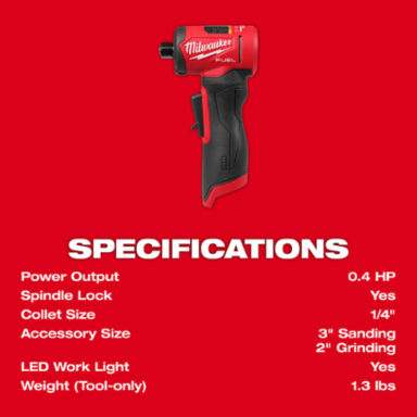 M12 FUEL™ 1/4" Right Angle Die Grinder