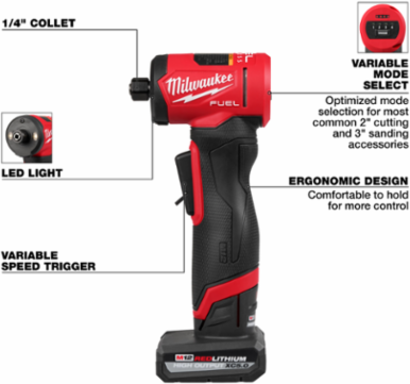 M12 FUEL™ 1/4" Right Angle Die Grinder Kit