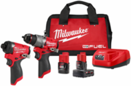 M12 FUEL 2-Tool Combo Kit, 1/2 Inch Hammer Drill & 1/4 Inch Impact Driver