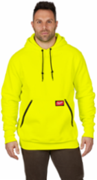 Heavy Duty Hi-Vis Pullover Hoodie - 450 GSM, 2X-Large, Cotton/Poly Blend