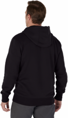 FREEFLEXTM Midweight Pullover Hoodie, Black, Size L, Cotton/Polyester
