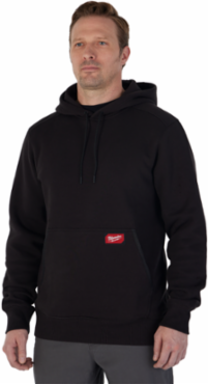 FREEFLEXTM Midweight Pullover Hoodie - Black, Size M, Comfortable Fit, Breathable Fabric