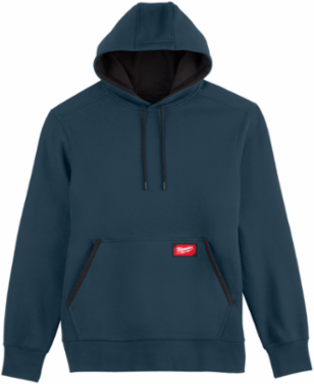 FREEFLEXTM Midweight Pullover Hoodie, Blue, XL, 1 Pocket, Breathable Fabric
