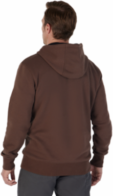 FREEFLEXTM Midweight Pullover Hoodie, Brown, Size 2X, Durable Cotton/Polyester