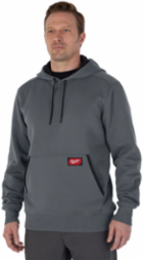 FREEFLEXTM Midweight Pullover Hoodie Gray XL, Breathable Cotton/Polyester