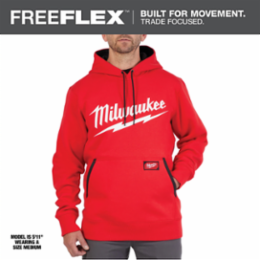 FREEFLEX™ Pullover Hoodie - Logo Red M