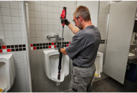 M12TM TRAPSNAKETM 4' Urinal Auger with 3/8 Inch Cable and Electric Power Source