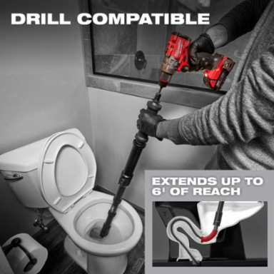 M12TM TRAPSNAKETM 6 ft Toilet Auger, Electric, 1/2 Inch Cable