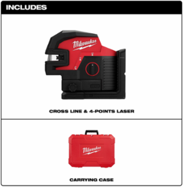 M12 Green Laser Level - 125 ft Reach, Self-Leveling, IP54 Rated