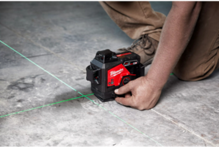 M12 Green 360  3-Plane Laser Kit, 125 ft Range, Self-Leveling, 15+ Hours Runtime