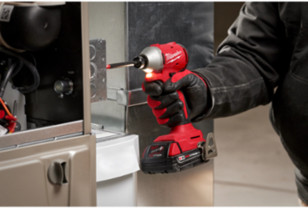 M18 Compact Brushless 1/4 Inch Hex Impact Driver, 1700 in-lbs Torque, 3600 RPM, 4.4 Inch Length