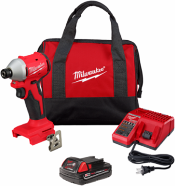M18 Compact Brushless 1/4 Inch Hex Impact Driver, 1,700 in-lbs Torque, 3600 RPM