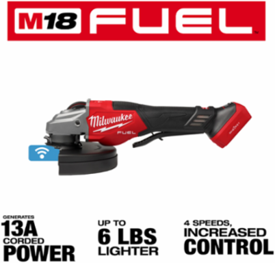M18 FUEL™ 4-1/2"-7" Variable Speed Braking Grinder, Paddle Switch w/ ONE-KEY™