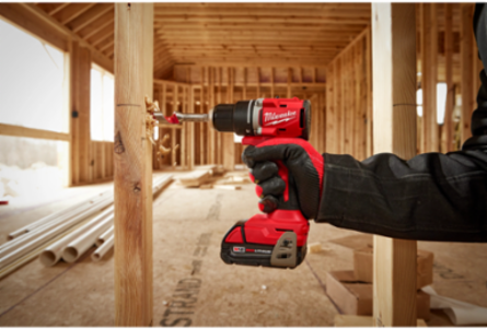 M18TM Compact Brushless 2-Tool Combo Kit, 1/2 Inch Drill, 1/4 Inch Impact, 550 in-lbs Torque