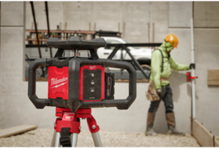 M18™ Red Rotary Laser Level Kit, 2000 ft Range, Includes Tripod & Receiver