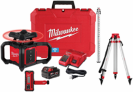 M18™ Red Rotary Laser Level Kit, 2000 ft Range, Includes Tripod & Receiver