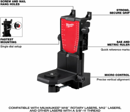 M18 Green Rotary Laser Level Kit, 1000 ft Range, 7.5 lbs, Self-Leveling, Includes Remote & Wall Mount