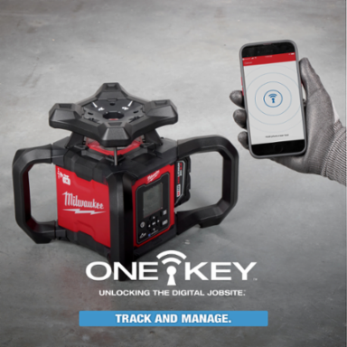 M18 Red Exterior Dual Slope Rotary Laser Level Kit - 4000 ft Range, 8.14 lbs Weight