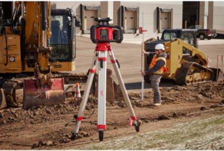 M18 Red Dual Slope Rotary Laser Level Kit, 4000 Ft Range, 1/16 In Accuracy