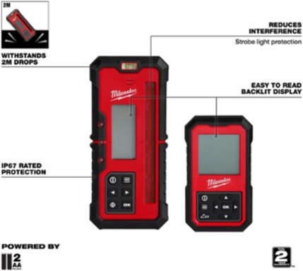 M18 Red Dual Slope Rotary Laser Level Kit, 4000 Ft Range, 1/16 In Accuracy