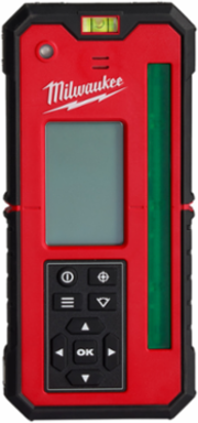 Green Rotary Laser Remote Control & Receiver, 1000 ft Range, +/- 1/32 in Accuracy