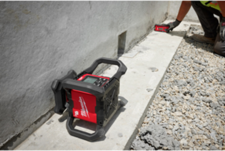 Red Exterior Dual Slope Rotary Laser Receiver, 4000 Ft Range, 7.11 Inch Length, IP67 Rated