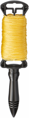 250 Ft Yellow Braided Nylon Line with Durable Plastic Handle
