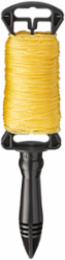 250 Ft Yellow Braided Nylon Line with Durable Plastic Handle
