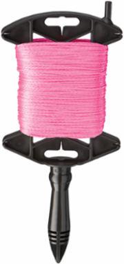 500 Ft. Pink Braided Line with Durable #18 Nylon, 2.25 Inch Width, 165lb Tensile Strength