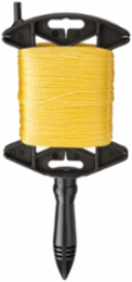500 Ft. Yellow Braided Line, Nylon, 2-1/4 Inch Width, 165 lb Tensile Strength