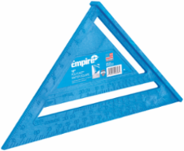 12 Inch Polycast Rafter Square with Conversion Tables, Durable Plastic Material