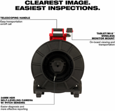200’ Stiff Modular Pipeline Inspection Reel