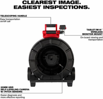 200’ Mid-Stiff Modular Pipeline Inspection Reel