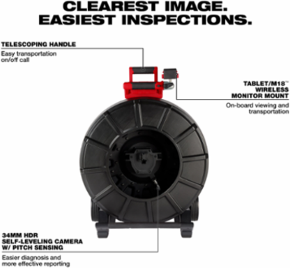 325’ Stiff Modular Pipeline Inspection Reel