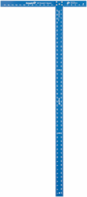 48 Inch Aluminum Drywall T-Square with High Visibility Blue Finish