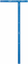 48 Inch Aluminum Drywall T-Square with High Visibility Blue Finish
