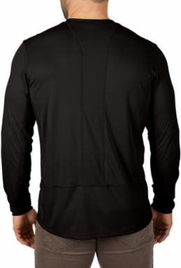 WORKSKINTM Lightweight Performance Shirt, Long Sleeve, 2X-Large, Black, Moisture-Wicking Fabric