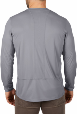 WORKSKIN Lightweight Performance Long Sleeve Shirt - Gray, Large, 100% Polyester