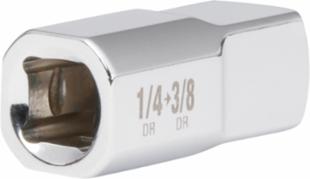 1/4 Inch Drive 1/4 Inch Female to 3/8 Inch Male Adapter, Chrome Vanadium Steel