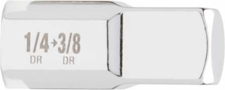 1/4 Inch Drive 1/4 Inch Female to 3/8 Inch Male Adapter, Chrome Vanadium Steel