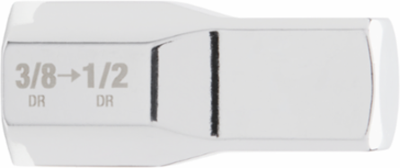 3/8 Inch Drive to 1/2 Inch Male Adapter, Chrome Vanadium Steel, 0.63 Inch Length